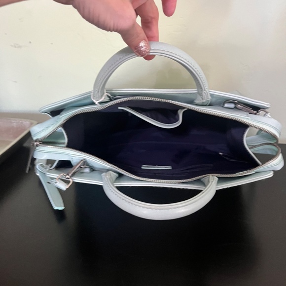 Light Blue Purse with Handles and Cross Body Strap - Picture 2 of 3